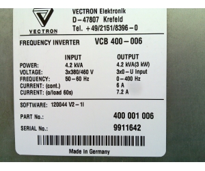 VECTRON VCB400-006